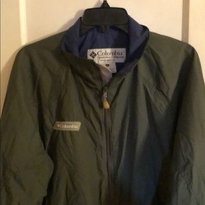 COLUMBIA GREEN VENTED JACKET MEN’S LARGE